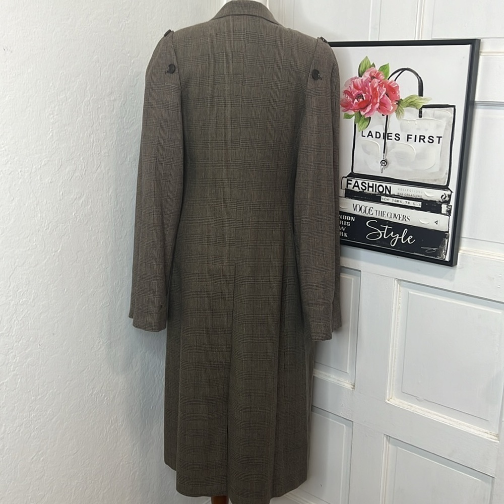 Rokh Checked Double Breasted Covertible Coat Size… - image 4